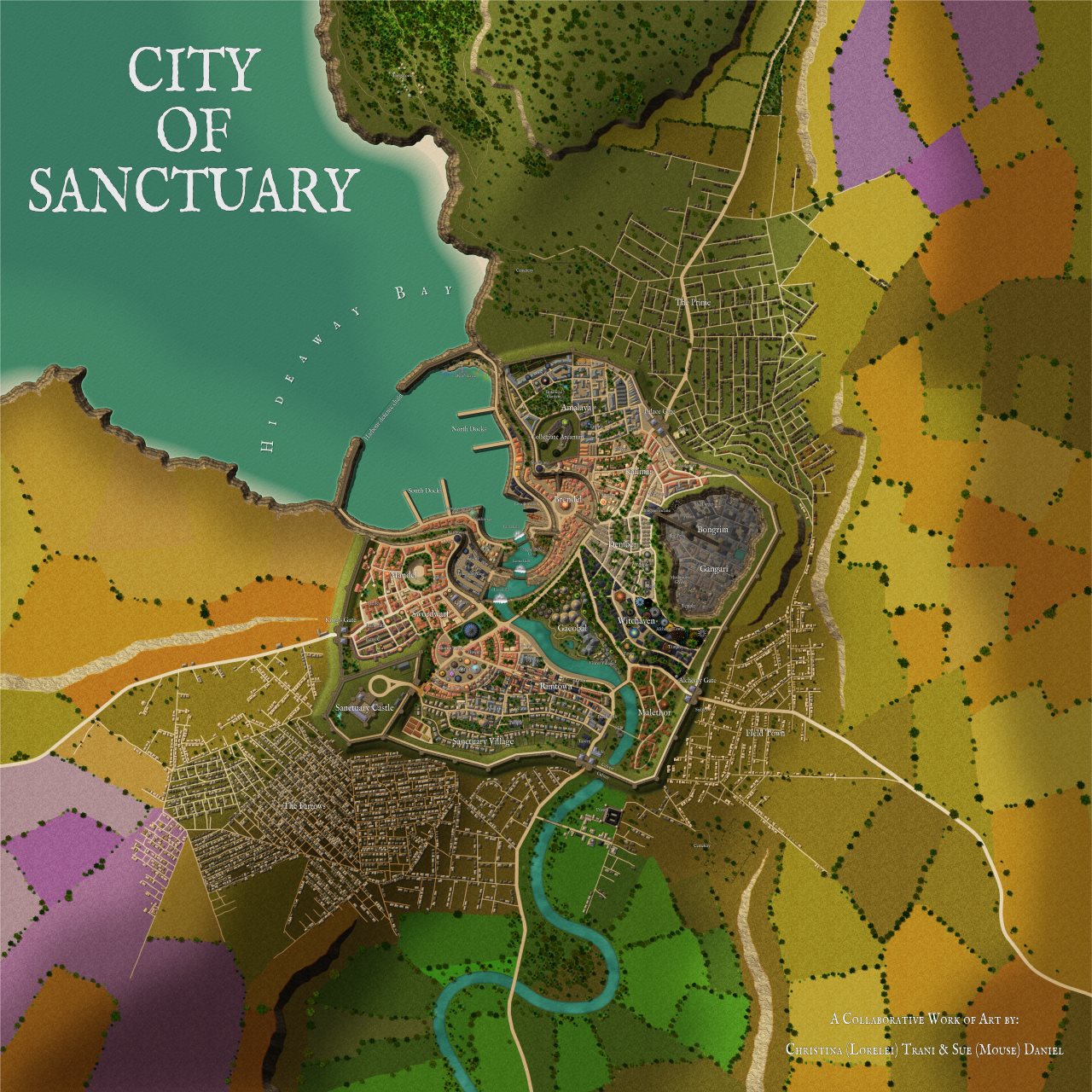 Nibirum Map: city of sanctuary by Sue & Lorelei